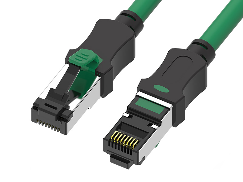 Árnyékolt S/FTP CAT.6A kétszínű patch kábel