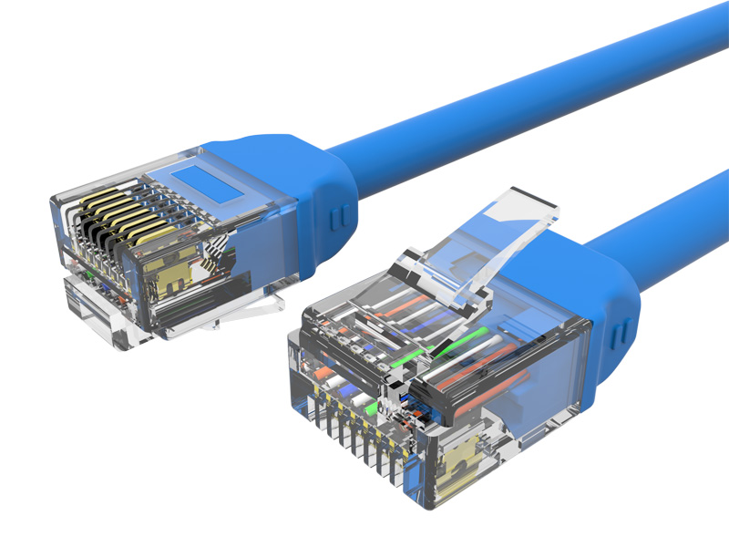 Árnyékolatlan 32AWG CAT.6 U/UTP ESG patch kábel